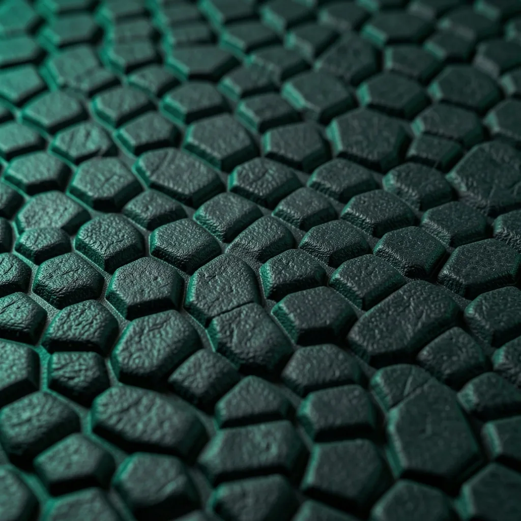 Yoga mat surface texture macro